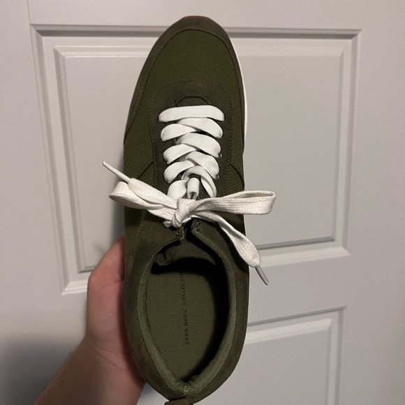 ZARA GREEN SNEAKERS - Picture 4 of 11